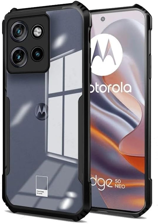 Motorola Moto Edge 50 - Shield Shockproof TPU+PC Clear Rugged Heavy Duty Case - Polar Tech Australia