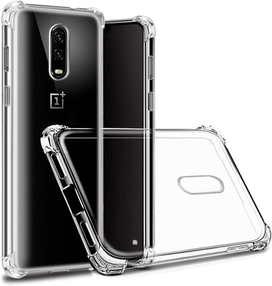 OnePlus 1+6/6T - AirPillow Cushion Transparent Soft Clear TPU Four Corners Protective Case - Polar Tech Australia