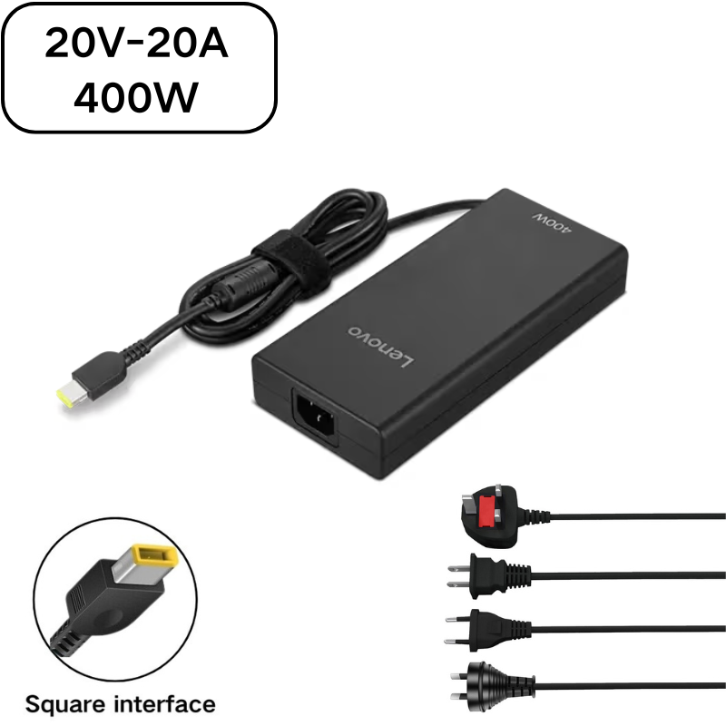 Load image into Gallery viewer, [20V-16.5A/330W][Yellow Square Slim Tip] Lenovo Legion Pro 7 16IAX10H Series - Laptop AC Power Supply Adapter Charger

