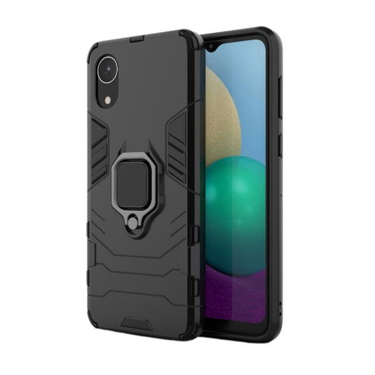 Samsung Galaxy A03 Core (SM-A032) - Heavy Duty Armor Case With Ring Holder Stand