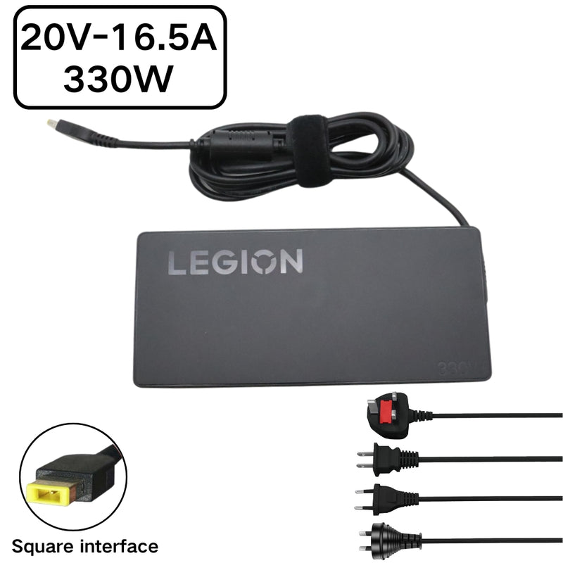 Chargez l&#39;image dans la visionneuse de la galerie, [20V-16.5A/300W][Yellow Square] Lenovo Legion Pro 7 16IRX8H 9 16IRX8 Laptop AC Power Supply Adapter Charger - Polar Tech Australia
