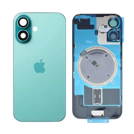 [Assembly] Apple iPhone 16 - Back Rear Glass Battery Back Glass Cover with Camera Lens Cover + MagSafe Magnet - Polar Tech Australia