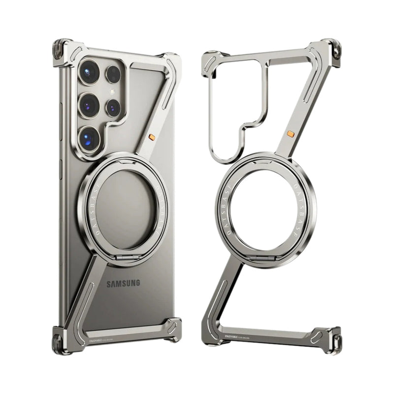 Chargez l&#39;image dans la visionneuse de la galerie, [Z-type metal bracket shell] Samsung Galaxy S24/Plus/Ultra - Magsafe Magnetic Phone Case - i-Station Mobile Phone &amp; Electronic Device Repair and Accessories
