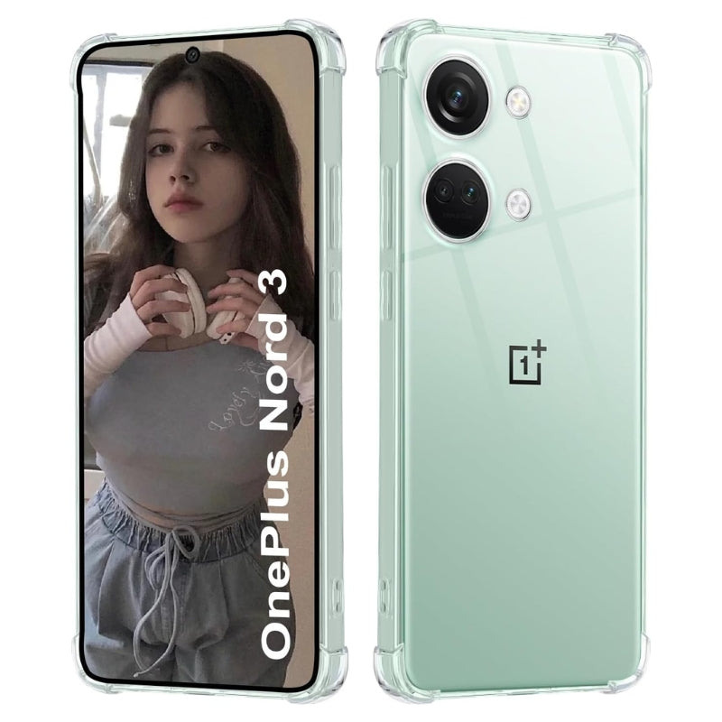 Cargue la imagen en el visor de la galería, OnePlus 1+Nord 3 - AirPillow Cushion Transparent Soft Clear TPU Four Corners Protective Case - Polar Tech Australia

