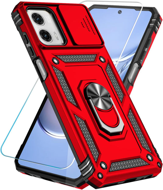 [Magnetic Ring Kickstand][Slide Camera Cover] Motorola Moto G 5G 2023/Moto G Power 2023 - Shield Shockproof Rugged Heavy Duty Case - Polar Tech Australia