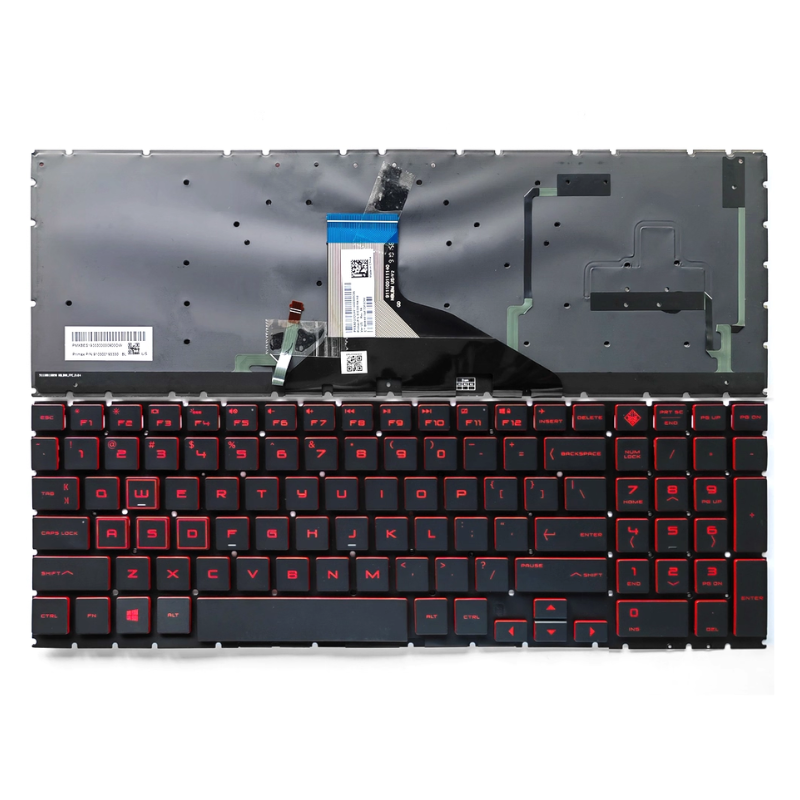 Cargue la imagen en el visor de la galería, HP Omen 5 Air 15-DH TPN-C143 / Pavilion Gaming 15-DC 15-DH TPN-Q211 Series - Laptop Keyboard With Backlit US Layout
