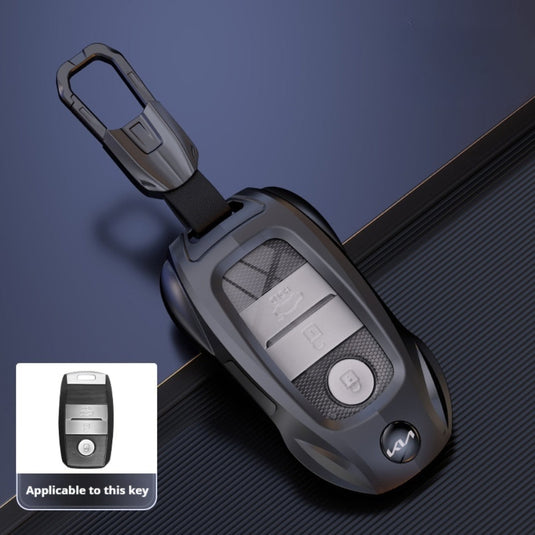 Kia Stylish Metal Car Key Protective Fob Case Cover For K2, K4, K5, Seltos, Sportage, Sonet, Cerato,EV5