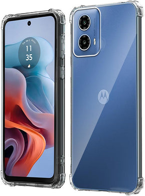 Motorola Moto G45 - AirPillow Cushion Transparent Soft Clear TPU Four Corners Protective Case - Polar Tech Australia