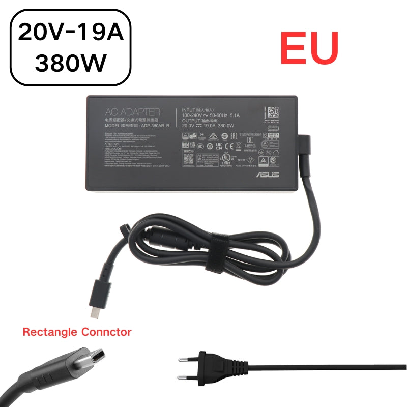 Load image into Gallery viewer, [20V-19A/380W][Rectangle Connctor] ASUS Asus ROG Strix G18 G815 G815LW / ROG Strix Scar 18 G835 G835LW G835LX Series - Laptop AC Power Supply Adapter Charger
