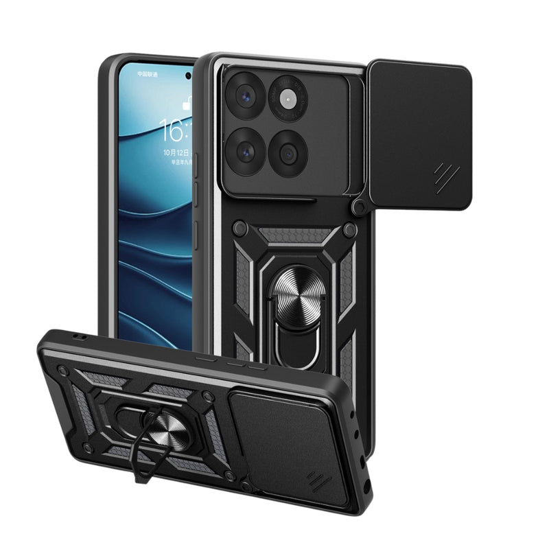 Cargue la imagen en el visor de la galería, Motorola Moto Edge 60 Fusion - Heavy Duty Ring Holder Case with Shockproof &amp; Camera Guard Design - Polar Tech Australia

