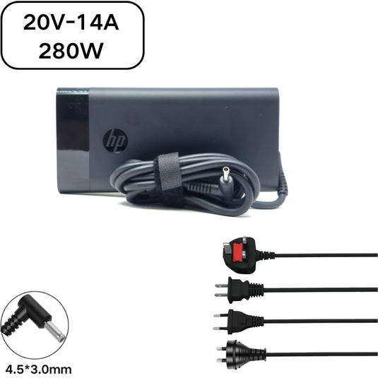 [20V-14A/280W][4.5x3.0] HP Omen 16.1 Gaming Laptop AC power Supply Adapter Charger - Polar Tech Australia
