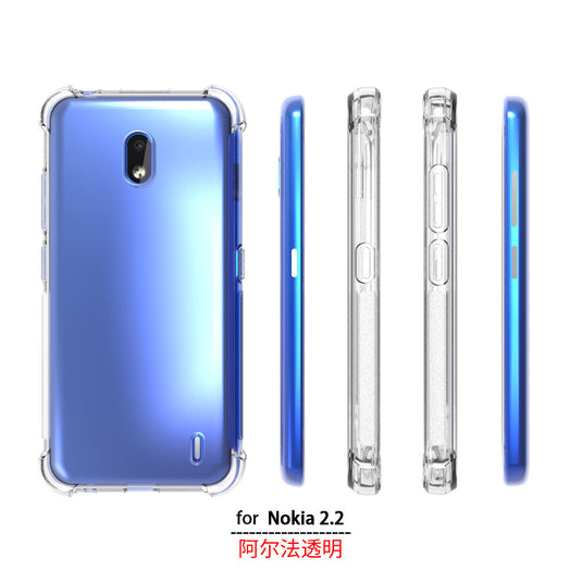 Nokia 2.2 - AirPillow Cushion Transparent Soft Clear TPU Four Corners Protective Case - Polar Tech Australia