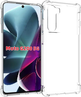 Motorola Moto G200 5G - AirPillow Cushion Transparent Soft Clear TPU Four Corners Protective Case - Polar Tech Australia