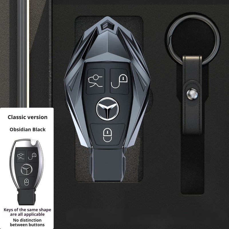 Chargez l&#39;image dans la visionneuse de la galerie, Mercedes Benz Mecha Style Zinc Alloy Car Key Fob Case Cover For Benz A, B, C, E, S, G-Class, GLA, GLB, GLC, GLE, GLS, CLA, CLS, EQC - Polar Tech Australia
