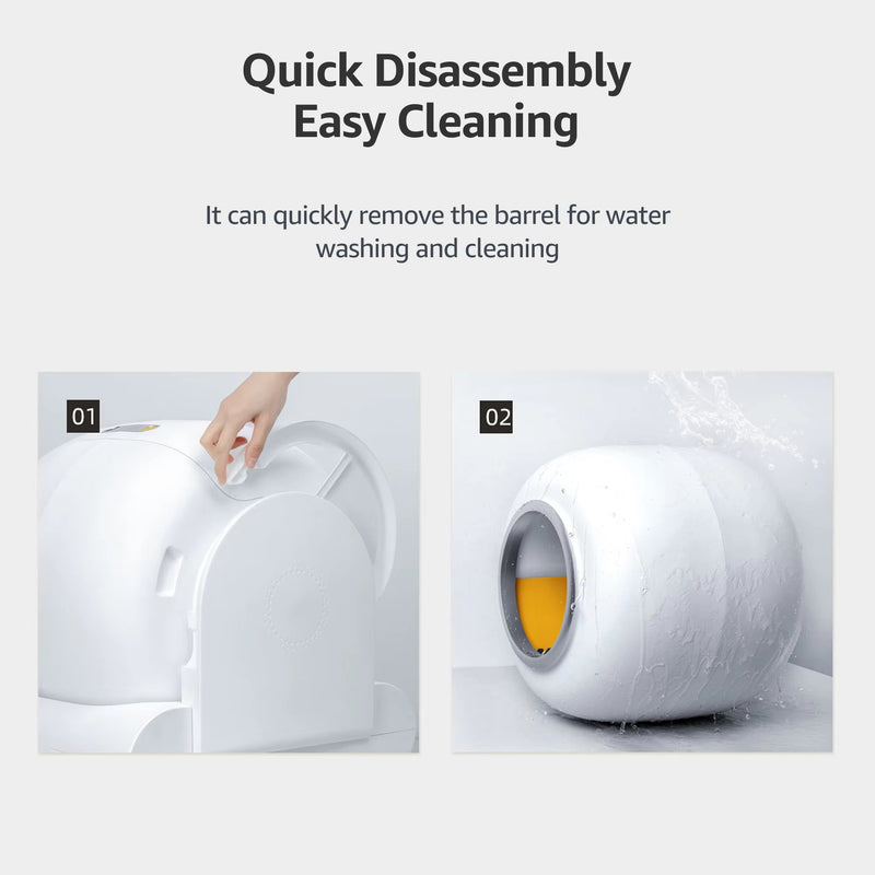 Cargue la imagen en el visor de la galería, [TUYA Smart] Smart Automatic Cat Toilet 65L Large Capacity Self-Cleaning Litter Box APP Control - Polar Tech Australia
