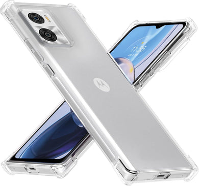 Motorola Moto E22/E22i - AirPillow Cushion Transparent Soft Clear TPU Four Corners Protective Case - Polar Tech Australia