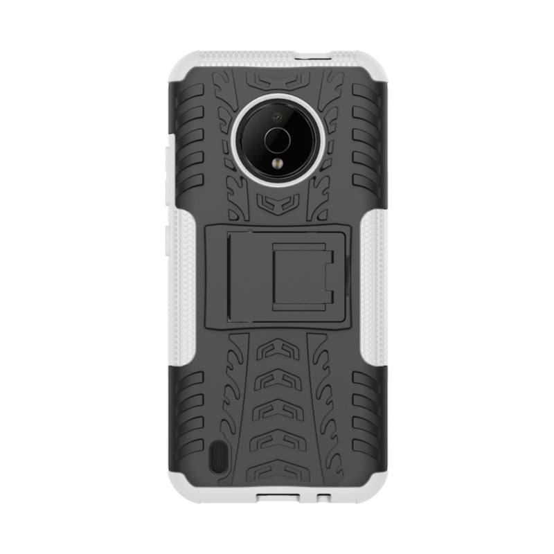 Cargue la imagen en el visor de la galería, Nokia C200 - Tire Texture TPU + PC Phone Case with Holder
