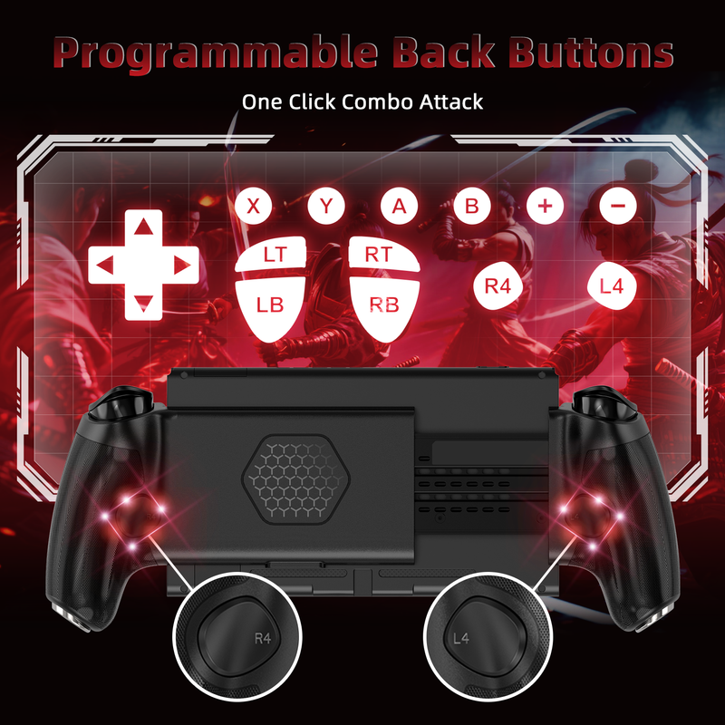 Load image into Gallery viewer, AB02S Wireless Game Controller for Switch &amp; iOS Hall Effect Joystick 6-Axis Gyro Turbo Programmable Dual Vibratio
