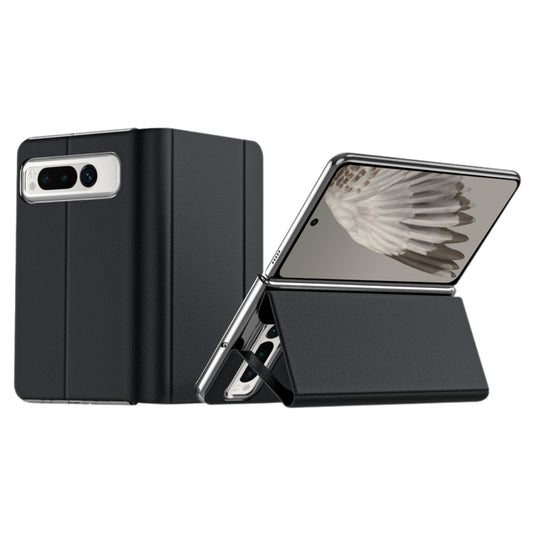 Google Pixel Fold - Magnetic Flip Kickstand Leather Phone Case - Polar Tech Australia