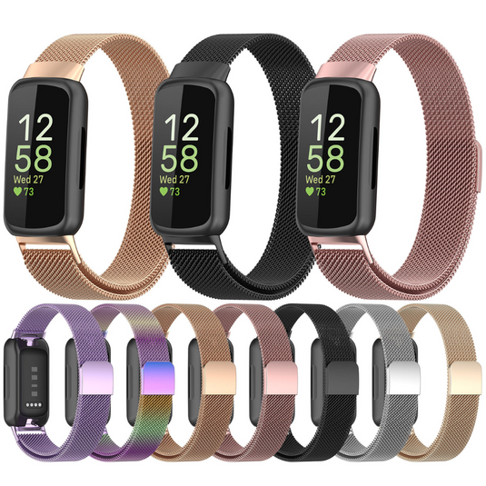 Fitbit Inspire 3 – Milanese Stainless Steel Band