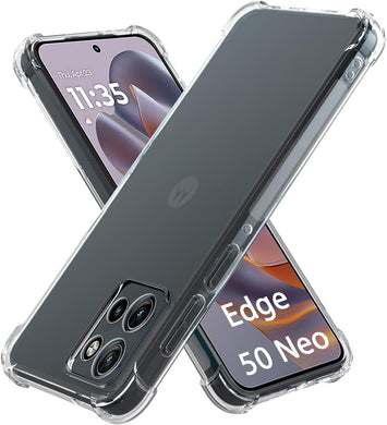 Motorola Moto Edge 50 Neo/S50/ThinkPhone 25 - AirPillow Cushion Transparent Soft Clear TPU Four Corners Protective Case - Polar Tech Australia
