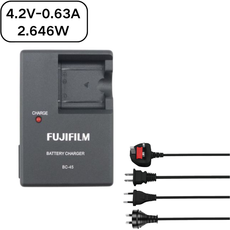 Cargue la imagen en el visor de la galería, [BC-45][4.2V-0.63A] Fujifilm NP-45 NP-45A Battery / Fujifilm Z J Series - Camera Charger Power Supply Adapter
