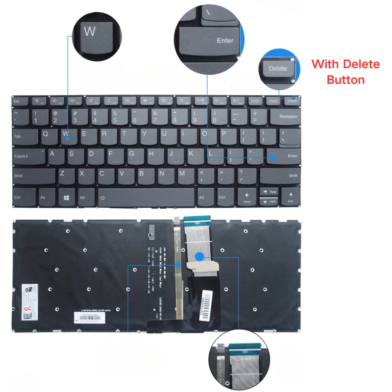 Load image into Gallery viewer, Lenovo Yoga 520-14IKB IdeaPad FLEX5-1470 - Keyboard With Back Light US Layout Replacement Parts - Polar Tech Australia
