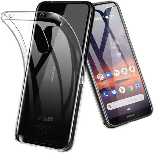 Nokia 3.2 - AirPillow Cushion Transparent Soft Clear TPU Four Corners Protective Case - Polar Tech Australia