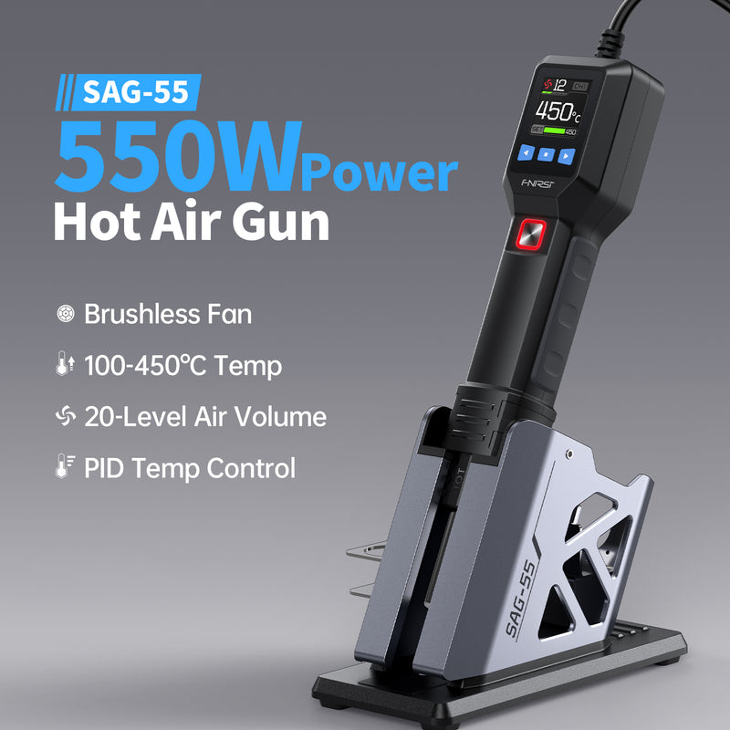 Chargez l&#39;image dans la visionneuse de la galerie, [SAG-55] FNIRSI Intelligent 550W Hot Air Gun

