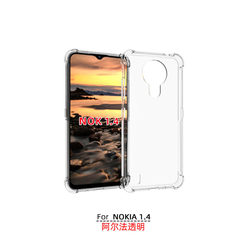 Cargue la imagen en el visor de la galería, Nokia 1.4 - AirPillow Cushion Transparent Soft Clear TPU Four Corners Protective Case - Polar Tech Australia
