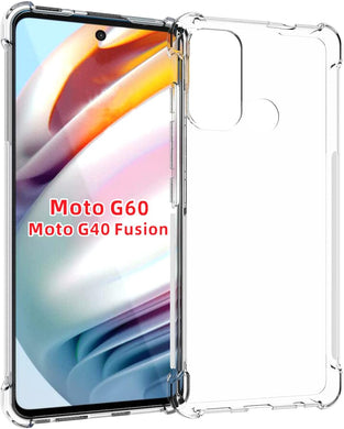 Motorola Moto G60 - AirPillow Cushion Transparent Soft Clear TPU Four Corners Protective Case - Polar Tech Australia