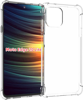 Motorola Moto Edge 20 Lite/Moto Edge 20 Fusion - AirPillow Cushion Transparent Soft Clear TPU Four Corners Protective Case - Polar Tech Australia