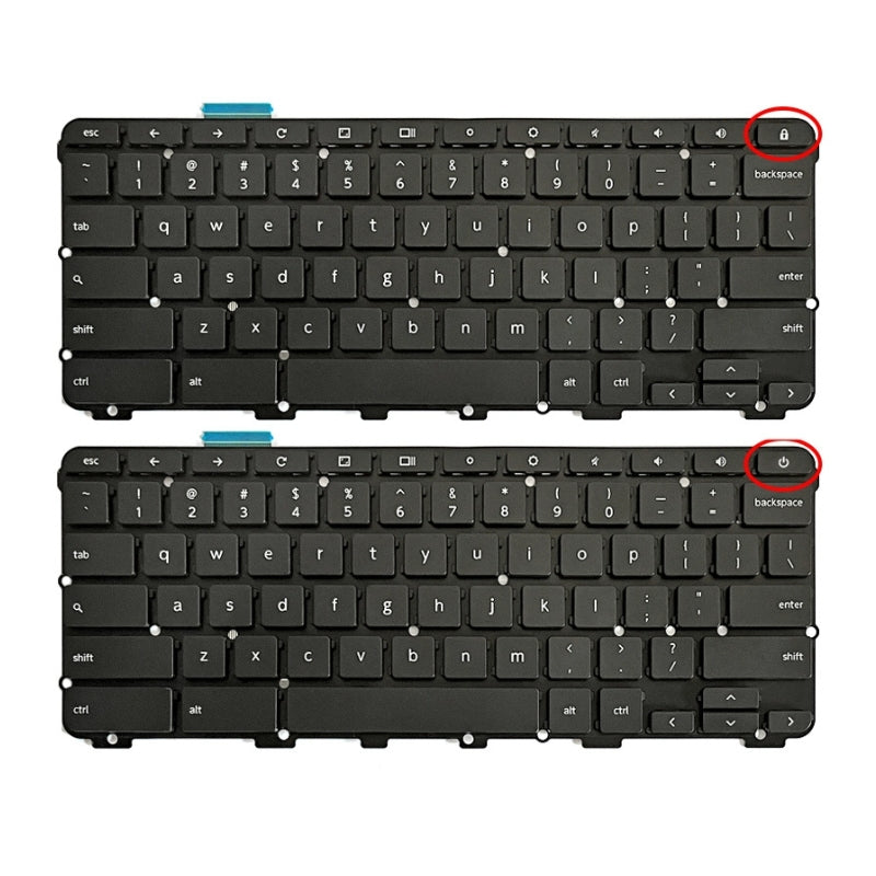 Load image into Gallery viewer, Lenovo 300e Chromebook 2nd Gen MTK 81H0 81QC Series - Laptop Keyboard Without Backlit US Layout
