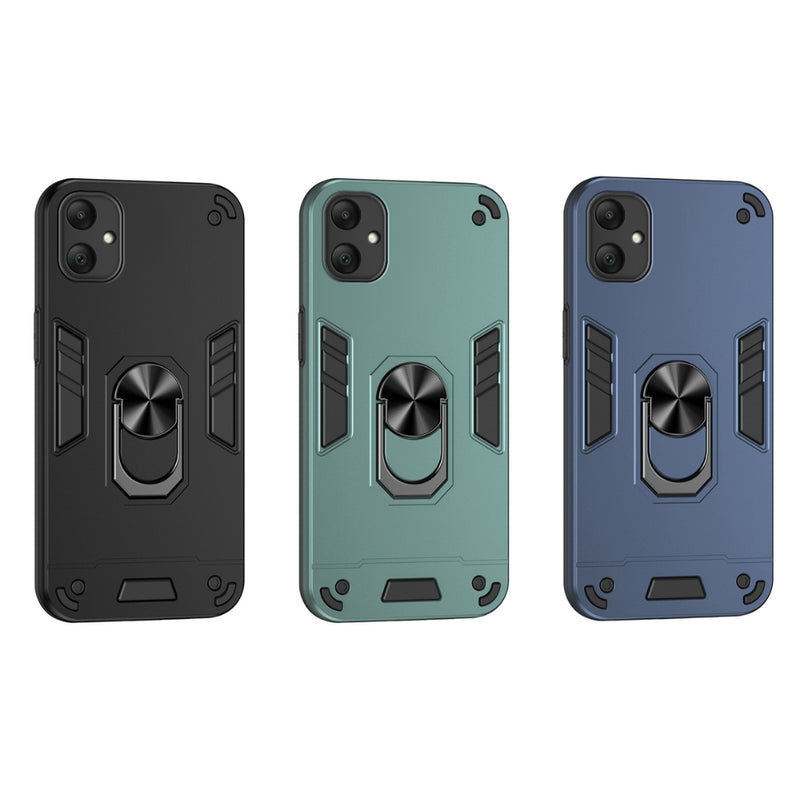 Load image into Gallery viewer, Samsung Galaxy A06 4G (SM-A065) - Shockproof Metal Ring Holder Phone Case
