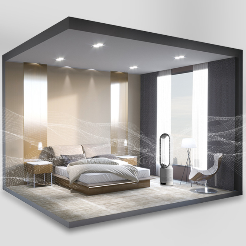 Load image into Gallery viewer, 42 inch Bladeless Cooling Fan Air Purification Stand Portable Air Conditional
