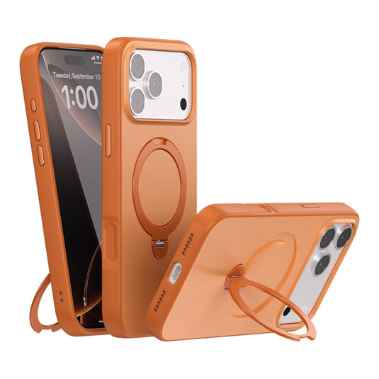 Apple iPhone 17 Pro - Contrast Color Rotation Holder Magsafe Phone Case