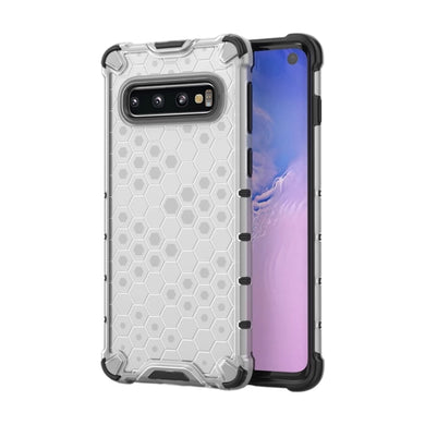Samsung Galaxy S10 4G (SM-G973) - Honeycomb Transparent Shockproof Protection Case
