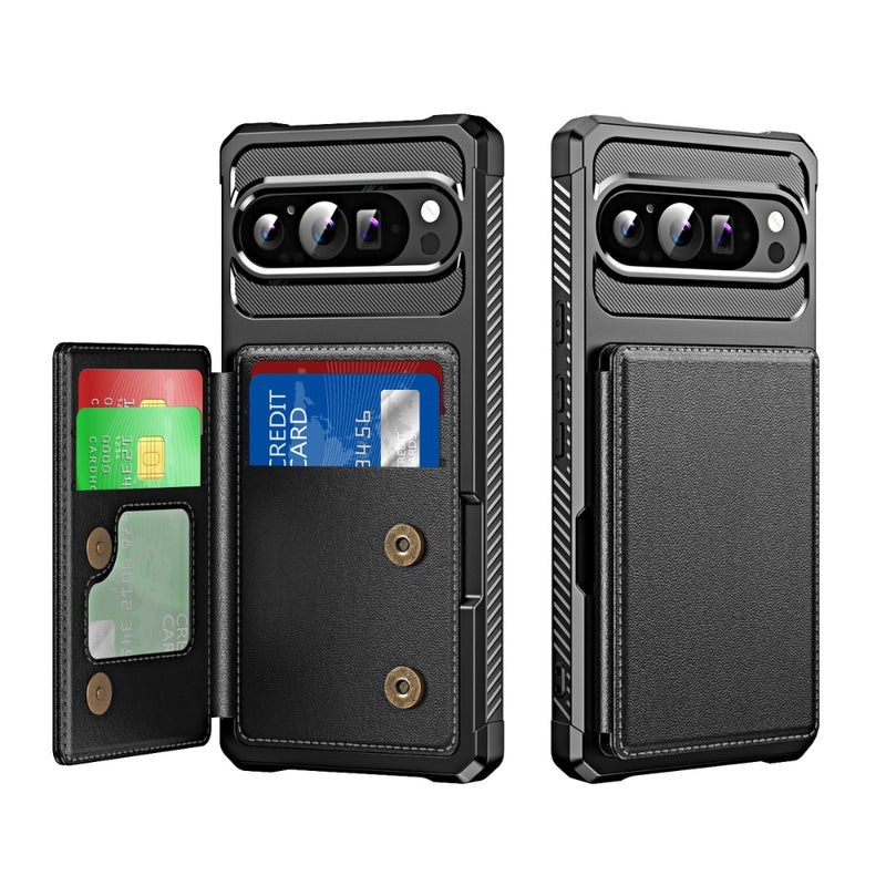 Load image into Gallery viewer, Google Pixel 9 Pro XL - Horizontal Flip Card Bag Holder Leather Phone Case - Polar Tech Australia
