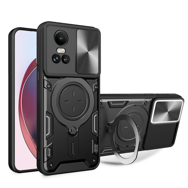 Load image into Gallery viewer, [Built-in Stand][With Slide Lens Cover] OPPO Reno10 Pro+ 5G  (PHU110, CPH2521) - Anti-Drop Protective Shell Case - Polar Tech Australia

