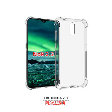 Nokia 2.3 - AirPillow Cushion Transparent Soft Clear TPU Four Corners Protective Case - Polar Tech Australia