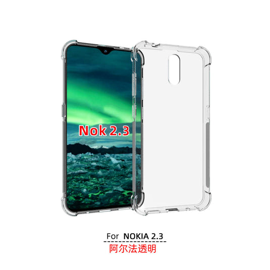 Nokia 2.3 - AirPillow Cushion Transparent Soft Clear TPU Four Corners Protective Case - Polar Tech Australia