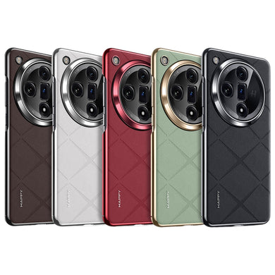 OPPO Find X7/Ultra - Plain Leather PC Phone Case - Polar Tech Australia