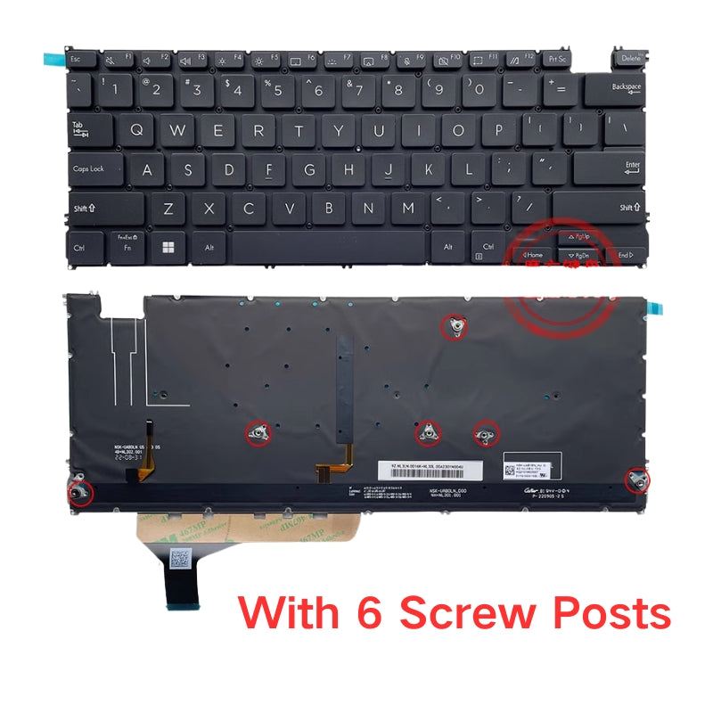 Cargue la imagen en el visor de la galería, ASUS Zenbook 14 UX3402 / UM3402 / UM5302 / Q409 Series - Laptop Keyboard With Backlit US Layout
