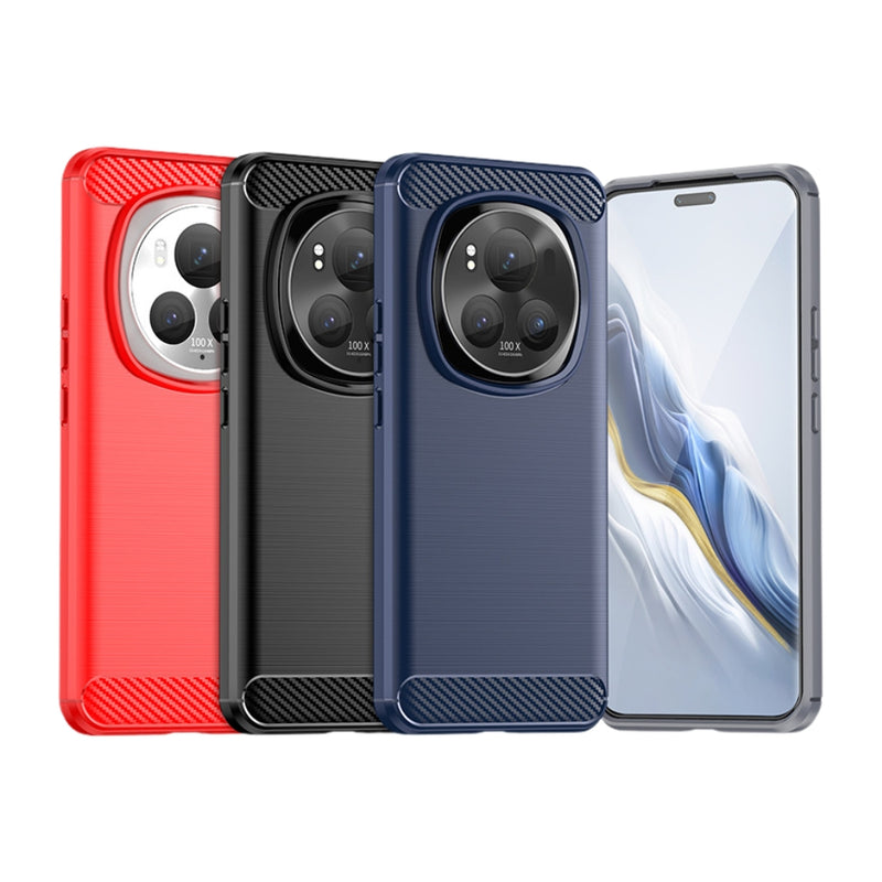 Chargez l&#39;image dans la visionneuse de la galerie, Honor Magic6 (BVL-AN00) - Carbon Fiber Brushed Texture TPU Phone Case
