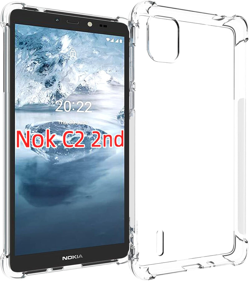 Load image into Gallery viewer, Nokia C2 2nd Edition - AirPillow Cushion Transparent Soft Clear TPU Four Corners Protective Case - Polar Tech Australia
