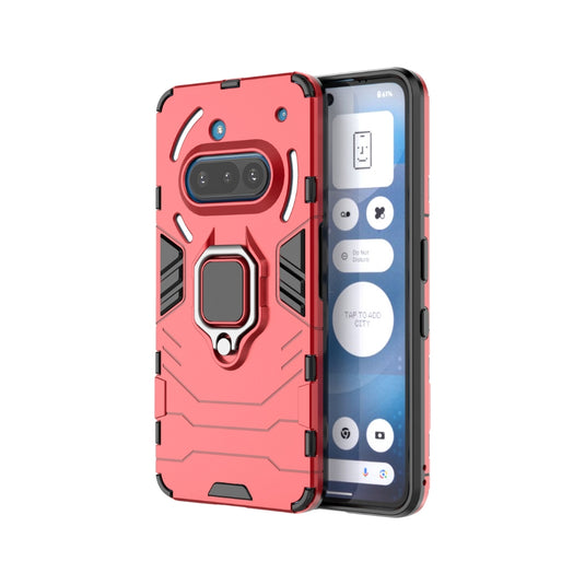 Nothing Phone (3a) Pro - Heavy Duty Armor Case With Ring Holder Stand
