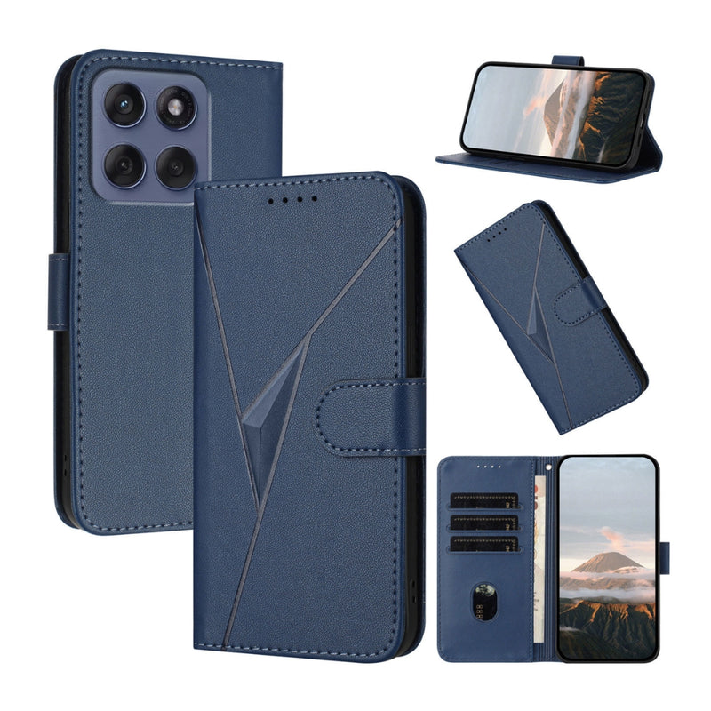Load image into Gallery viewer, Motorola Moto E13 - PU Leather Magnetic Flip Wallet Phone Case
