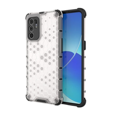 OPPO Reno6 Pro 5G (Snapdragon) (CPH2247) - Honeycomb Transparent Shockproof Protection Case - Polar Tech Australia