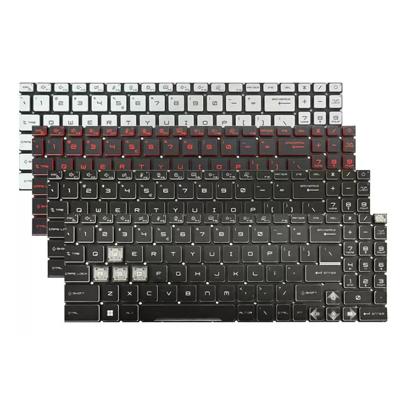 Cargue la imagen en el visor de la galería, MSI GF66 MS-1582 GF76 GL76 GL66 MS-17L1 MS-17H3 Series - Laptop Keyboard With Backlit US Layout - Polar Tech Australia
