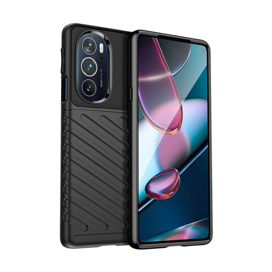 Motorola Moto Edge 20 Lite - Thunder Series Twill Texture Thickened Anti-fall Protection TPU Case